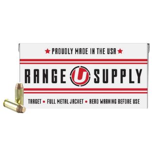 Underwood Range Supply Handgun Ammunition 10mm Auto 180 Grain FMJ 625 fps 50-ct