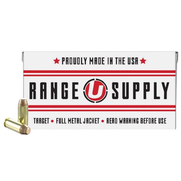 Underwood Range Supply Handgun Ammunition 10mm Auto 180 Grain FMJ 625 fps 50-ct