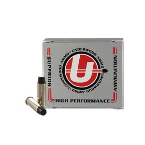 Underwood Ammo Hard Cast Keith Handgun Ammunition 38 Spl (+P) 158gr LSWC 1250 fps 20-ct