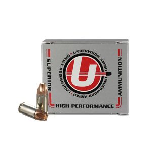 Underwood Ammo Xtreme Defender Handgun Ammunition 9mmLuger (+P+) Luger 90gr Copper Monolithic 1550 fps 20-ct