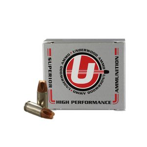 Underwood Hunting & Self Defense Handgun Ammunition 9mm Luger(+P) 115gr Solid 1250 fps 20-ct
