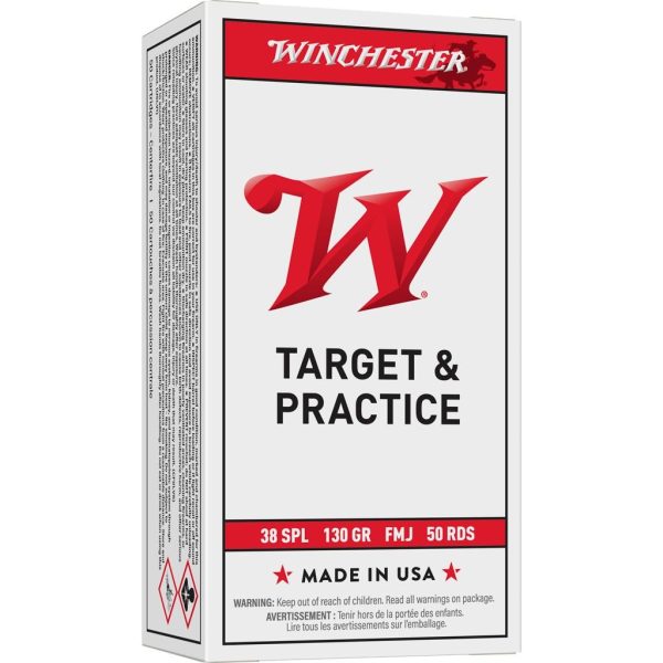 Winchester USA .38 Spl 130 gr FMJ 50ct