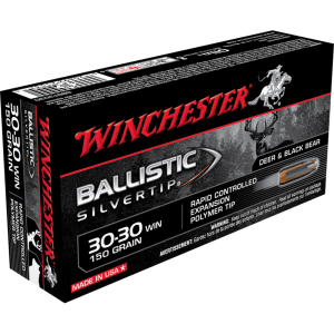 Winchester Ballistic Silvertip Rifle Ammunition .30-30 Win 150 gr. PT 2390 fps 20-ct