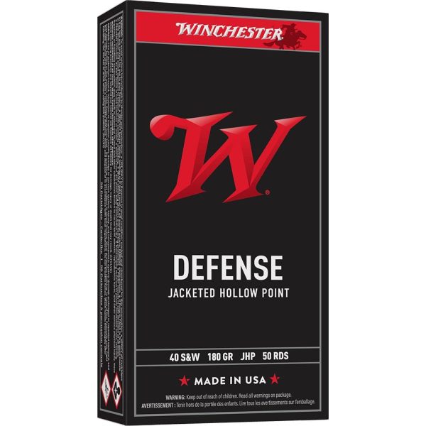 Winchester USA .40 S&W 180 gr. JHP 50ct