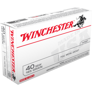 Winchester USA .40 S&W 165 gr. FMJ 50ct