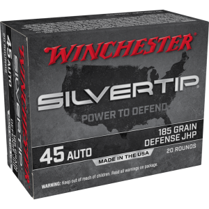 Winchester Silvertip .45 ACP 185 gr. JHP 20ct
