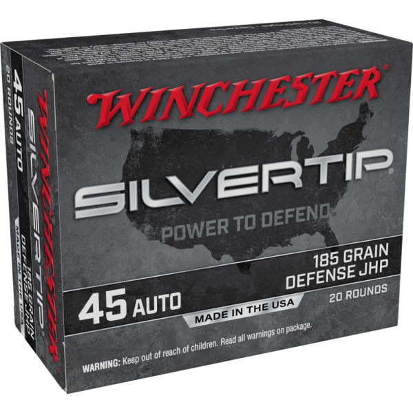 Winchester Silvertip .45 ACP 185 gr. JHP 20ct