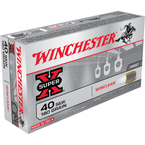 Winchester Super X WinClean .40 S&W 180 gr. JSP 50ct
