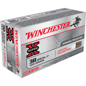 Winchester Super-X .38 Spl (+P) 125 gr. JHP 50ct