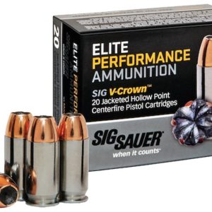 Sig Elite V-Crown .45 ACP 185 gr JHP 20ct