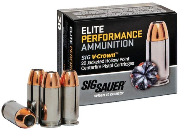 Sig Elite V-Crown .45 ACP 185 gr JHP 20ct