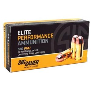 Sig Elite Performance 9mm Luger 124gr FMJ 50ct