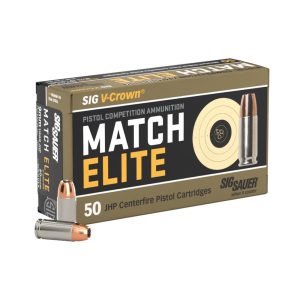 SIG 9MM 115GR ELITE V-CROWN COMPETITION JHP 50ct