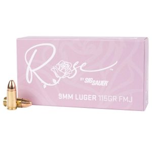 Sig Sauer ROSE Handgun Ammunition 9mm Luger 115gr FMJ 1050 fps 50-ct