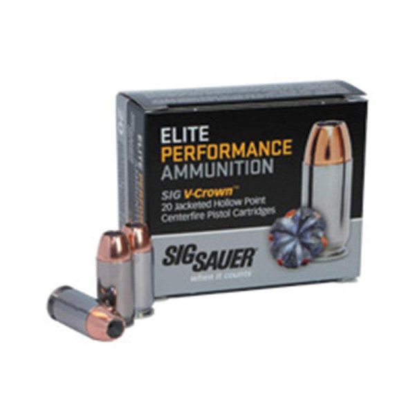 Sig Elite V-Crown 10mm Auto 200gr JHP 20ct