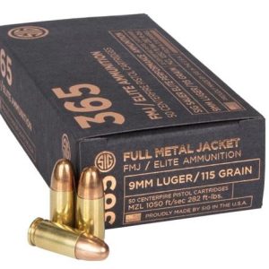 Sig Elite Performance 365 9mm Luger 115gr FMJ 50ct