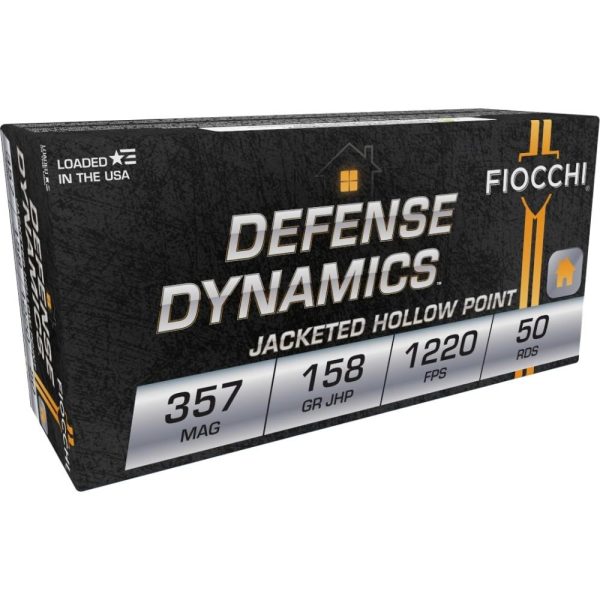 Fiocchi Pistol Shooting Dynamics Handgun Ammunition .357 Mag 158 gr JHP 1220 fps 50-box