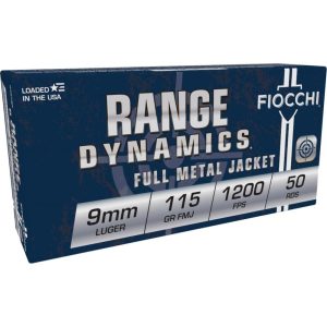 Fiocchi Pistol Shooting Dynamics 9mm Luger 115 gr FMJ 1000ct