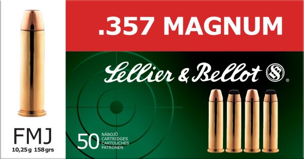 Sellier & Bellot .357 Mag 158 gr FMJ 50ct