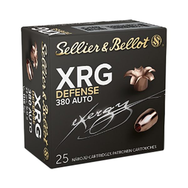 Sellier & Bellot XRG Defense .380 ACP 77gr HP 25ct