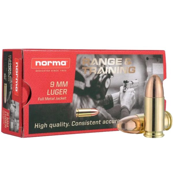 Norma Range & Training Subsonic 9mm Luger 147gr FMJ 50ct