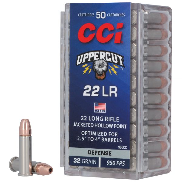 CCI Uppercut .22LR 32gr Plated HP 50ct