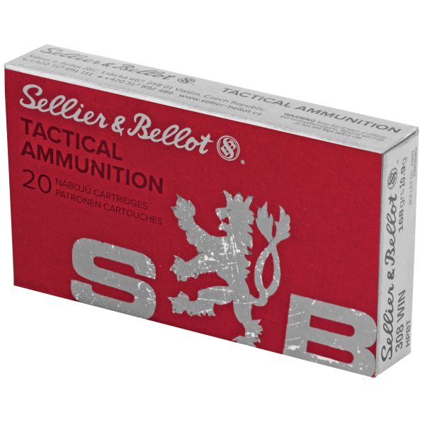 Sellier & Bellot .308 Win 168 Gr HPBT 20CT - Image 3