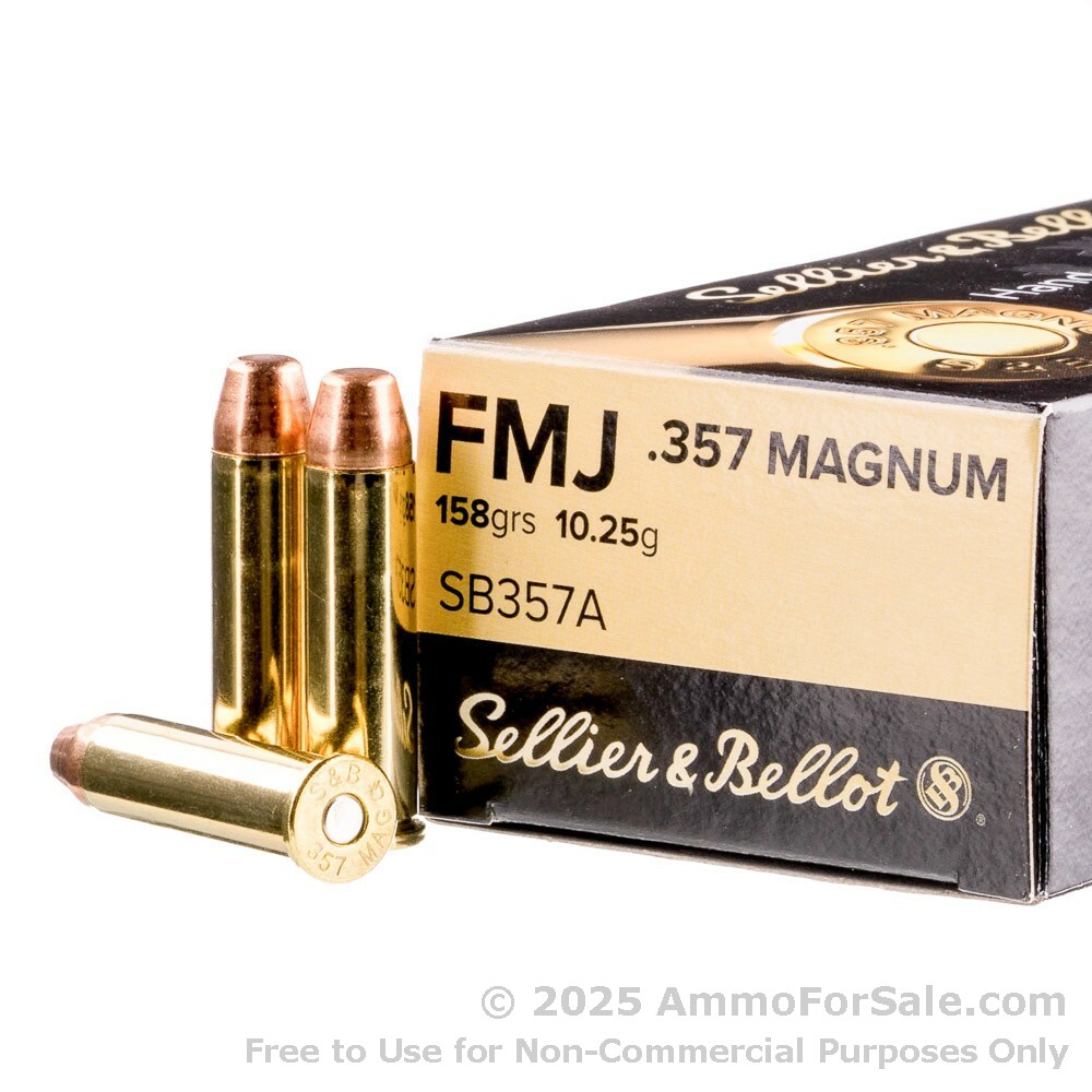 Sellier & Bellot .357 Mag 158 gr FMJ 50ct