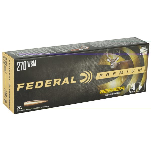 Federal Premium .270 WSM 140gr Hybrid Hunter 20CT - Image 2