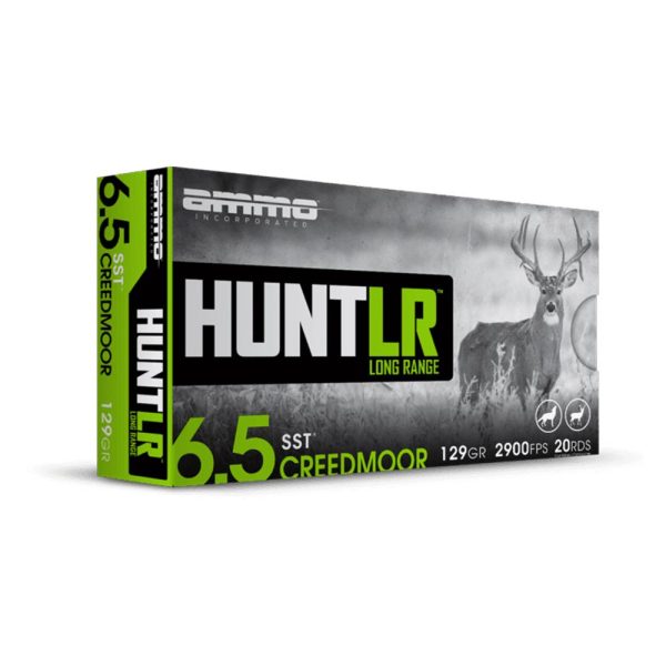 Ammo Inc. Hunt LR Rifle Ammunition 6.5 Creedmoor 129 gr PT 2900 fps 20-ct