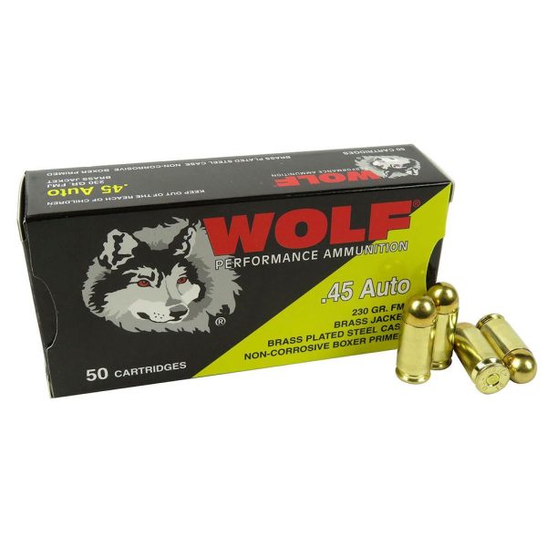 Wolf (Turkish) Performance .45 ACP 230gr FMJ 50ct
