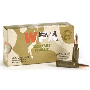 Wolf Military Classic 6.5 Grendel 100gr FMJ 20ct