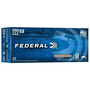 Federal Power-Shok .222 Rem 50 gr SP 20ct