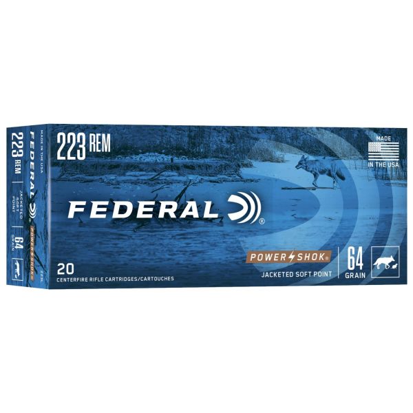 Federal Power-Shok .223 Rem 64 gr SP 20ct