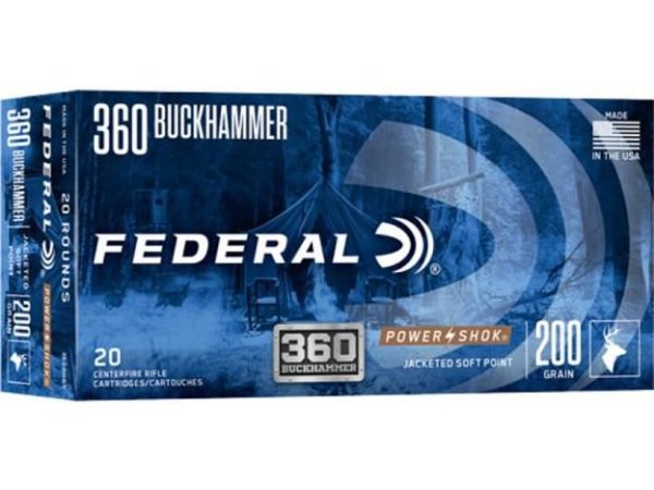 Federal Power-Shok .360 Buckhammer 200gr JSP 20ct