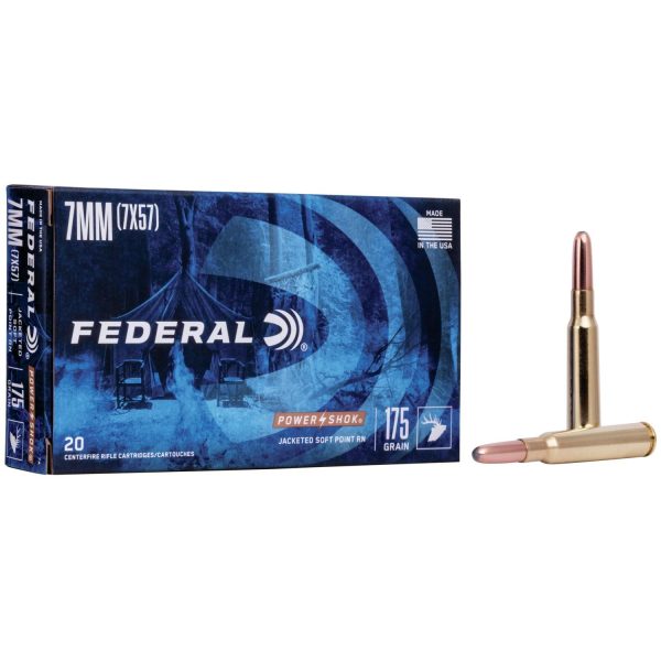 Federal Power-Shok 7mm Mauser 175 gr RNSP 20ct