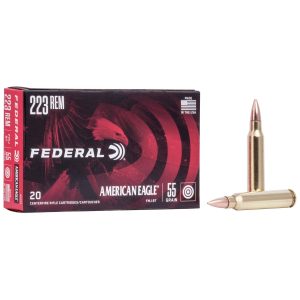Federal American Eagle .223 Rem 55 gr FMJBT 20ct
