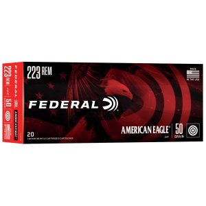 Federal American Eagle .223 Rem 50 gr JHP 20ct