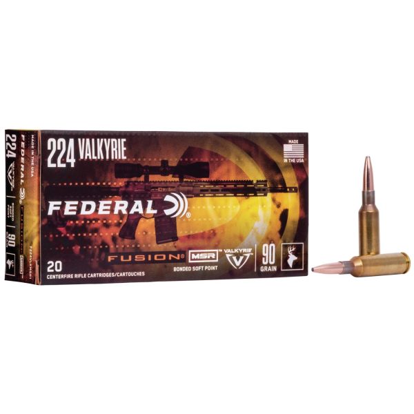 Federal Fusion .224 Valkyrie 90 gr SP 20ct