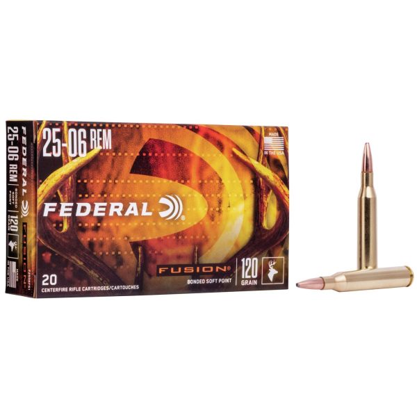 Federal Fusion .25-06 Rem 120 gr BTSP 20ct