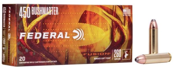 Federal Fusion .450 Bushmaster 260 gr SP 20ct