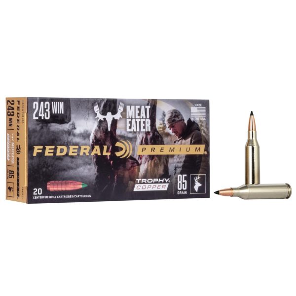 Federal Premium Trophy Copper .243 Win 85 gr TC 20ct