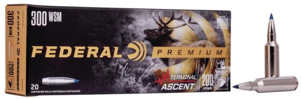 Federal Terminal Ascent Rifle Ammuntion .300 WSM 200 gr 2810 fps 20-ct