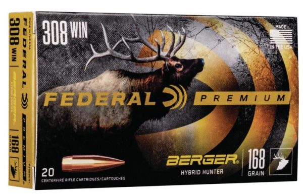 Federal Classic Hunter Berger Hybrid .308 Win 168 gr BTHP 20ct