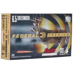 Federal Swift Scirocco II 6.5mm Creedmoor 130gr Poly Tip 20ct