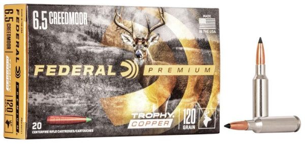 Federal Premium Trophy Copper 6.5 Creedmoor 120gr TC 20ct