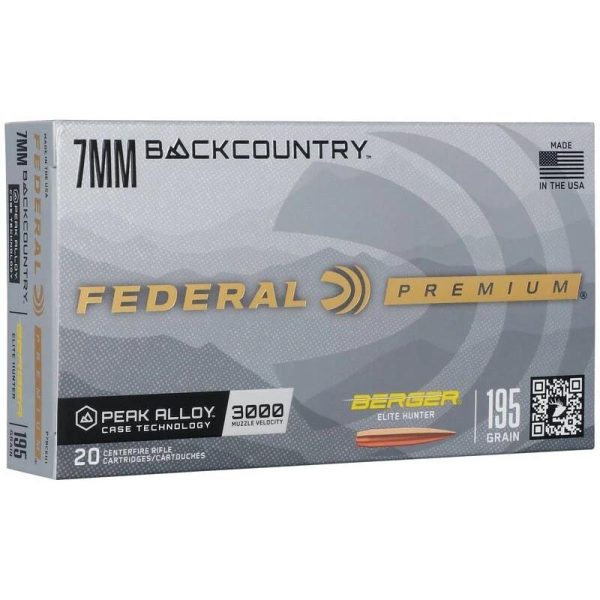 Federal Berger Elite Hunter 7mm Backcountry 195gr HPBT 20ct