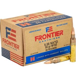 Hornady Frontier XM193 5.56mm NATO 55 gr FMJ 50ct