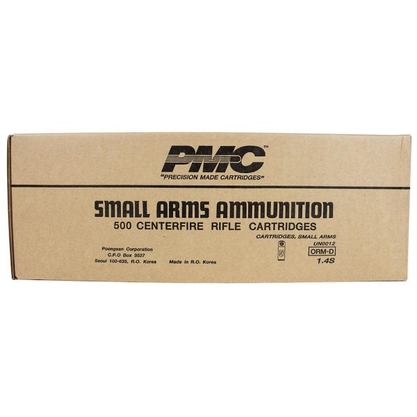 PMC Bronze Rifle Ammunition .308 Win 147 gr FMJBT 2780 fps 500-ct