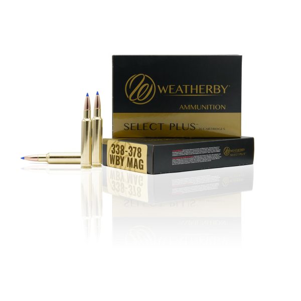 Weatherby Select Rifle Ammunition 338-378 Wby Mag 225 gr Barnes TTSX 3180 fps 20-ct